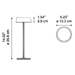 Rod Rechargeable Table Lamp