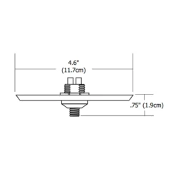 Fast Jack Halogen 4 Inch Round Canopy
