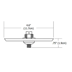 Fast Jack Halogen 4 Inch Square Canopy