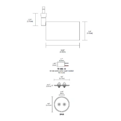 Piston 2 Light Monopoint With 4IN Round Canopy