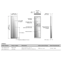 Ascension Lighted Mirror Cabinet