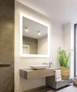 Silhouette Rectangle Lighted Mirror 15 Silhouette Rectangle Lighted Mirror -Home Lighting Shop em silhouette addtl img1