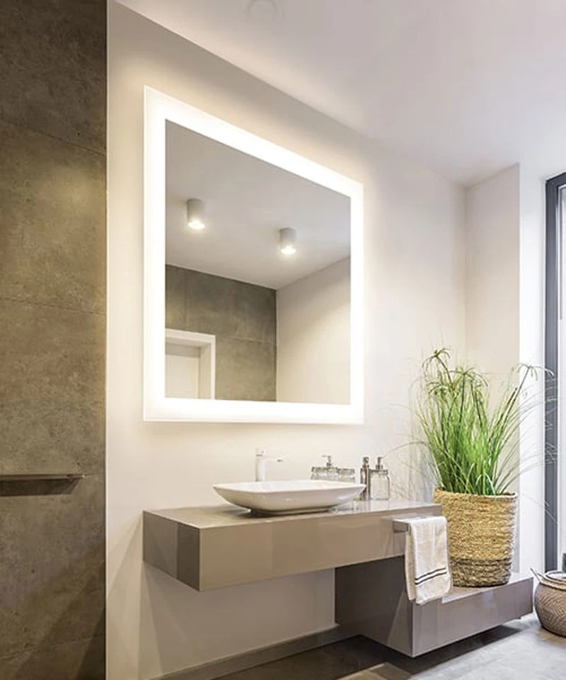 Silhouette Rectangle Lighted Mirror 6 Silhouette Rectangle Lighted Mirror - Image 4