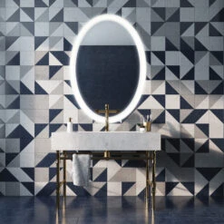 Odessa Oval Color Select LED Mirror -Home Lighting Shop eurofase 31483 012 inst