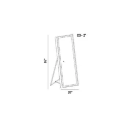 Maddox Standing Color Select LED Mirror