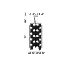 Rossi Multi-Tier Chandelier