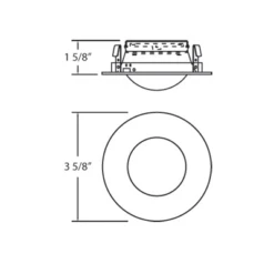 Shower Dome Round 3 Inch Trim