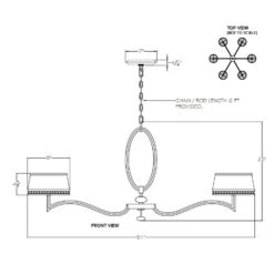 Allegretto Low Chandelier