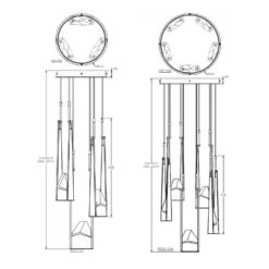 Strata Round Multi Light Pendant