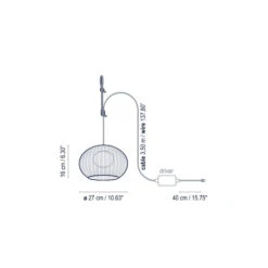 Garota Outdoor Plug In Pendant