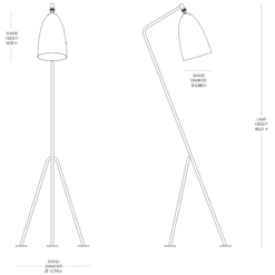 Gubi Grashoppa Floor Lamp