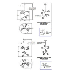 Blossom 3000K Modern Vine Chandelier