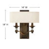Sussex Oval Shade Wall Sconce -Home Lighting Shop hnk 4900ez 1 dim