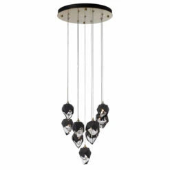 Chrysalis Small Round Multi Light Pendant -Home Lighting Shop hubbardton 131140 SKT LONG 86 BP0754 13