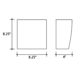 Mercury Glass Square Wall Sconce - Discontinued Model