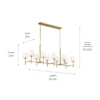 Ali Linear Chandelier -Home Lighting Shop kichler 52503BNB SPEC