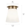 Albers Ceiling Light -Home Lighting Shop kichler 52585CPZ spec