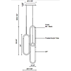Huron Multi Light Pendant - Floor Model