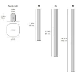Artemide LEDBAR Round Wall / Ceiling Light