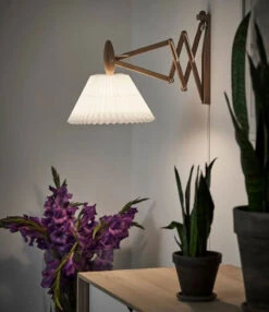 Le Klint Sax Flexible Plug-In Wall Lamp W/ Tapered Shade -Home Lighting Shop leklint sax 233lo addtl img