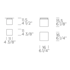 Cubi LED Wall / Ceiling Light