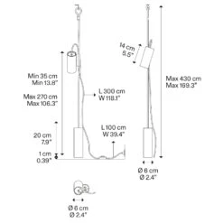 Cima Plug-in Pendant / Floor Lamp