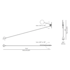 Counterbalance Plug-in Wall Light