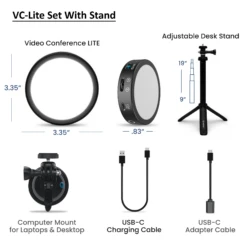 VC-Lite Video Conference Light -Home Lighting Shop lumec LMC LC VCLITE S add40