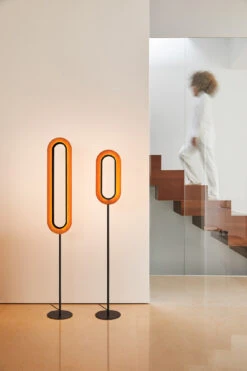 Lens Oval Floor Lamp -Home Lighting Shop lzf lensovlfloor chbk1