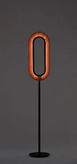 Lens Oval Floor Lamp -Home Lighting Shop lzf lensovlfloor chbk2