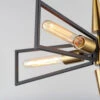 Wings Semi Flush Mount -Home Lighting Shop max 11650BKSBR 3det