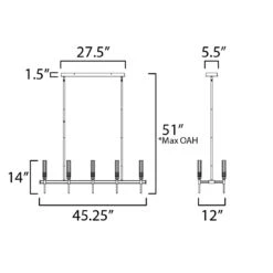 Flambeau Linear Chandelier