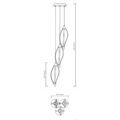 ELAN Meridian Three Light Pendant