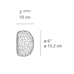 Artemide Meteorite Mini Wall / Ceiling Light