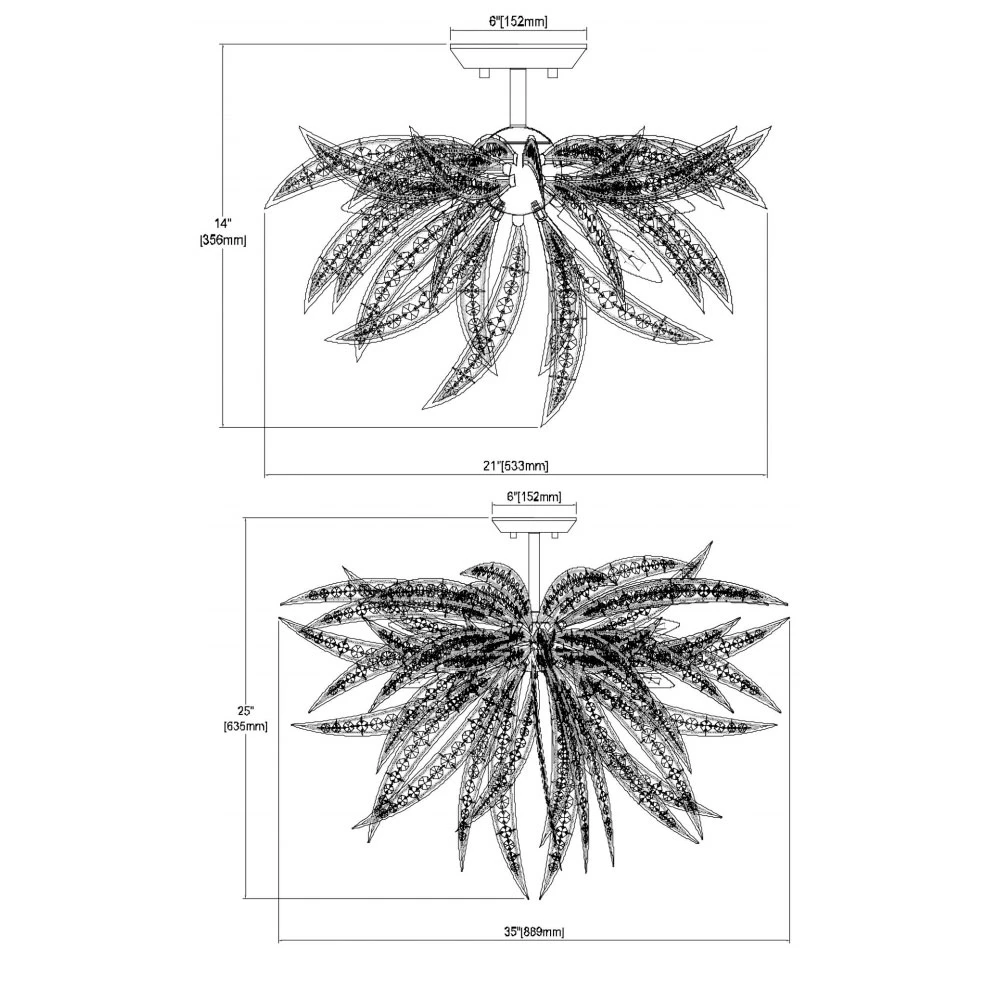 Naples Semi Flush Ceiling Light 3 Naples Semi Flush Ceiling Light