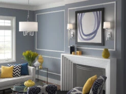 Maya Drum Shade Chandelier 8 Maya Drum Shade Chandelier -Home Lighting Shop norwell 9677 PN WS lifestyle 2