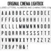 Original Cinema Lightbox -Home Lighting Shop original letters