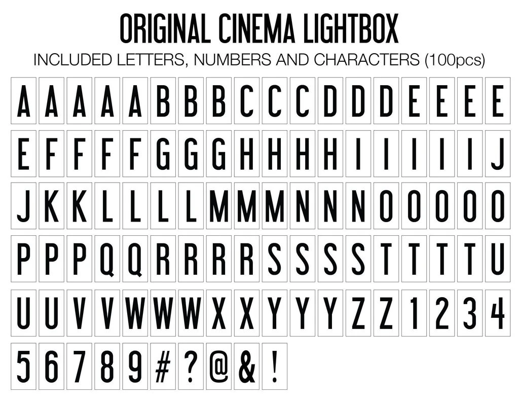Original Cinema Lightbox 3 Original Cinema Lightbox