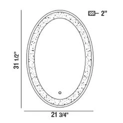 Oval Back-lit LED Mirror