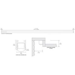 Cirrus Ceiling 1R Canopy Wall Grazer W/ Remote Power