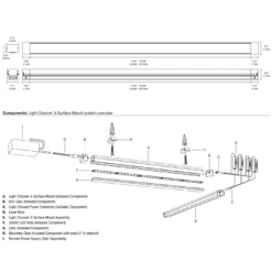 Light Channel .6 5W Surface Mount - Overstock