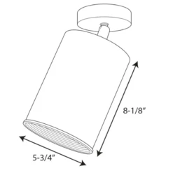 Directional Semi-Flush Heat Lamp