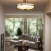 Griffin Ceiling Semi Flush Light 2 Griffin Ceiling Semi Flush Light -Home Lighting Shop qzl griffinsemi living1