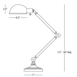 Kinetic Adjustable Pharmacy Task Lamp