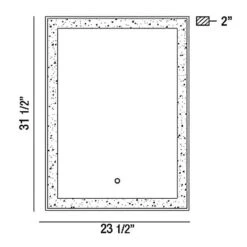 Rectangle Back-lit LED Mirror