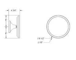 Baci Basic Tilt Swivel Wall Mirror