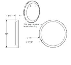 Baci Basic Round Shower Wall Mirror