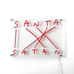 Seletti Santa Satan Plug-in Wall Sconce -Home Lighting Shop sel codalunga seletti nico vascellari neon led santa satan 1 1