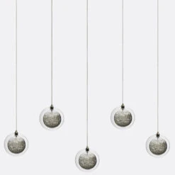 Kadur Drizzle 5-Light Linear Chandelier -Home Lighting Shop shk kadurdrizlinear blkclr1