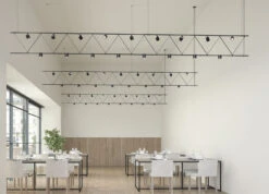 Suspenders Flat Truss Pendant W/ Direct Mount Cylinders -Home Lighting Shop sonneman sls1143 install commercial